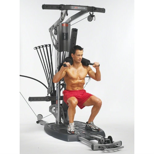 shoulder pullover exercise on a bowflex